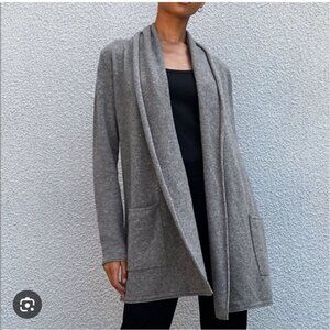 ARITZIA | Babaton Wool Blend Cardigan Open Front Gray Sz S